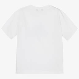 Mayoral Нукутаваке-Белая хлопковая футболка | Childrensalon Outlet