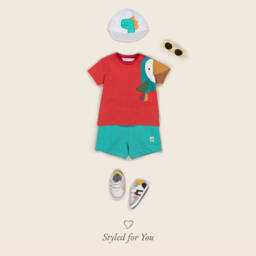 Mayoral Newborn-Boys White Dino Adventure Hat | Childrensalon Outlet