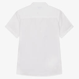 Mayoral-Boys White Linen Shirt | Childrensalon Outlet