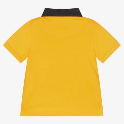 مايورال-توب بولو أطفال ولادي قطن بيكيه مستدام لون أصفر | Childrensalon Outlet