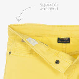 Mayoral-Boys Yellow Cotton Shorts | Childrensalon Outlet