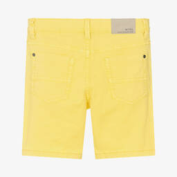 Mayoral-Boys Yellow Cotton Shorts | Childrensalon Outlet