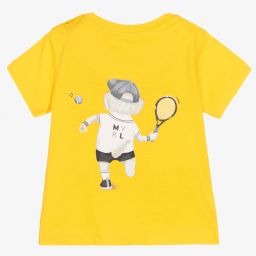 Mayoral-تيشيرت أطفال ولادي قطن لون أصفر | Childrensalon Outlet