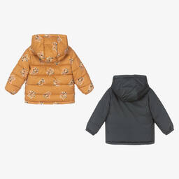 Mayoral-Сине-желтая двусторонняя куртка с капюшоном | Childrensalon Outlet