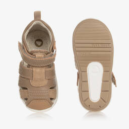 Mayoral-صندل أطفال ولادي جلد لون بني فاتح لمرحلة بدء المشي | Childrensalon Outlet