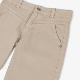 Mayoral-Шикарные бежевые джинсы с широкими штанинами | Childrensalon Outlet