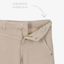 Mayoral-Шикарные бежевые джинсы с широкими штанинами | Childrensalon Outlet