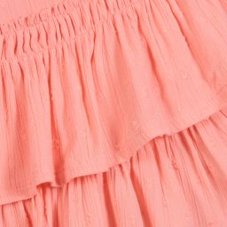Mayoral-Coral Pink Viscose Dress | Childrensalon Outlet