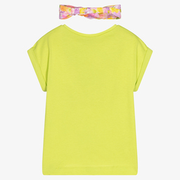 Mayoral-Футболка и повязка на голову в цветочек | Childrensalon Outlet