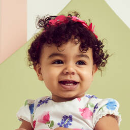 Mayoral-Fuchsia Pink Flowers Hairband | Childrensalon Outlet