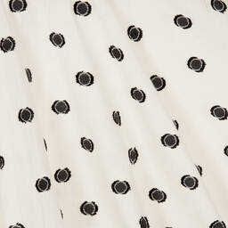 Mayoral-Girls Beige & Black Polka Dot Dress | Childrensalon Outlet