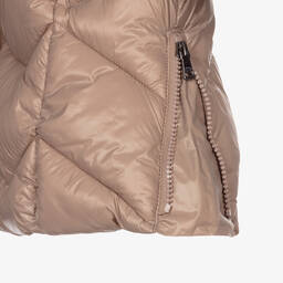 Mayoral-معطف بافر هودي لون بيج للبنات | Childrensalon Outlet