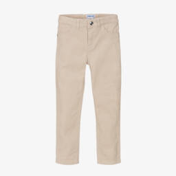 Mayoral-Girls Beige Sparkle Cord Trousers | Childrensalon Outlet
