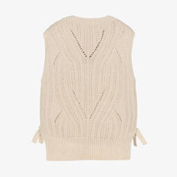 Mayoral-Бежевая безрукавка для девочек | Childrensalon Outlet