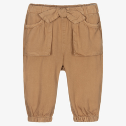 مايورال-بنطلون أطفال بناتي ليوسيل تويل مستدام لون بيج | Childrensalon Outlet