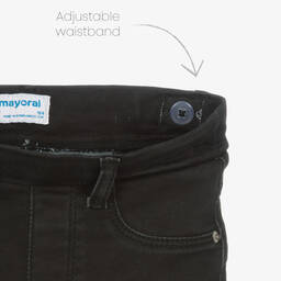 Mayoral-جيغنغز قطن دنيم لون أسود للبنات | Childrensalon Outlet