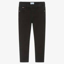 Mayoral-جيغنغز قطن دنيم لون أسود للبنات | Childrensalon Outlet