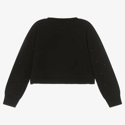 Mayoral-Черный хлопковый свитшот с заклепками | Childrensalon Outlet