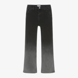 Mayoral-Girls Black Fade Denim Trousers | Childrensalon Outlet