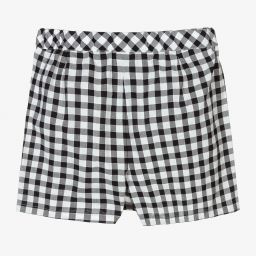 مايورال-شورت سكورت قطن كاروهات لون أسود وأبيض | Childrensalon Outlet