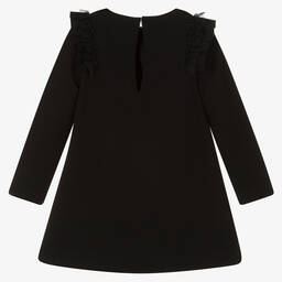 Mayoral-Girls Black & Ivory Houndstooth Dress | Childrensalon Outlet