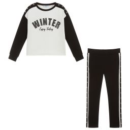 مايورال-تراكسوت لون اسود و عاجي للبنات | Childrensalon Outlet