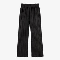Mayoral-Girls Black Pleated Sparkle Trousers | Childrensalon Outlet
