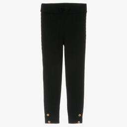 Mayoral Ribbed Ankle Legging Set - Black