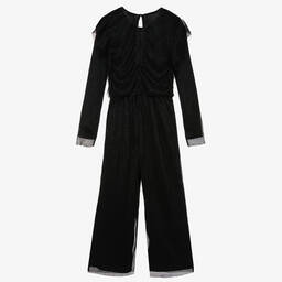 Mayoral-Черный комбинезон с блестками | Childrensalon Outlet