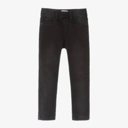 مايورال-جيغنغز سكيني فيت قطن دنيم لون أسود للبنات | Childrensalon Outlet