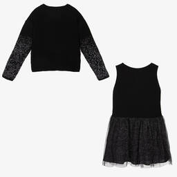 Mayoral-Черный свитер и платье для девочек | Childrensalon Outlet