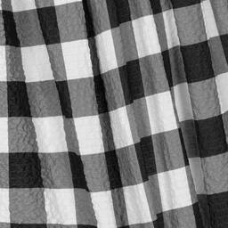 Mayoral-Girls Black & White Gingham Dress | Childrensalon Outlet