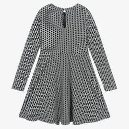 Mayoral-Черно-белое платье из джерси | Childrensalon Outlet