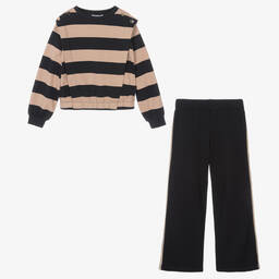 Mayoral-Бежевый свитер и синие брюки из хлопка | Childrensalon Outlet