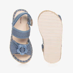 مايورال-صندل بشريط لاصق كانفاس لون أزرق للبنات | Childrensalon Outlet