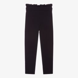 Mayoral-Girls Blue Crêpe Trousers | Childrensalon Outlet