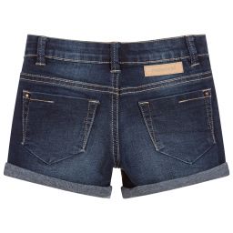 Mayoral-Girls Blue Denim Shorts | Childrensalon Outlet
