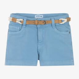 مايورال-شورت قطن دنيم لون أزرق للبنات | Childrensalon Outlet