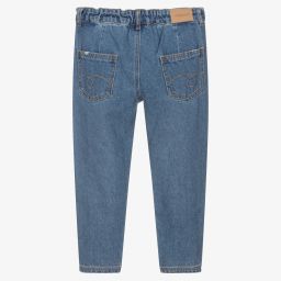 مايورال-جينز سلاوتشي قطن دنيم لون أزرق للبنات | Childrensalon Outlet