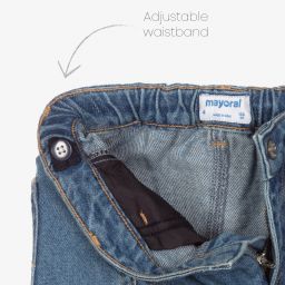 مايورال-جينز سلاوتشي قطن دنيم لون أزرق للبنات | Childrensalon Outlet