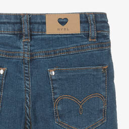 Mayoral-Girls Blue Flared Denim Jeans | Childrensalon Outlet