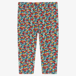 Mayoral-Girls Blue Floral Leggings | Childrensalon Outlet