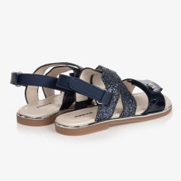 Mayoral-Girls Blue Glitter Sandals | Childrensalon Outlet