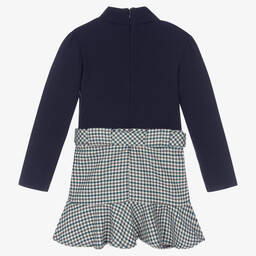 مايورال-فستان جيرسي مضلع لون كحلي | Childrensalon Outlet