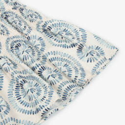 Mayoral-Girls Blue & Ivory Petal Dress | Childrensalon Outlet