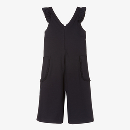 Mayoral-Girls Blue Jersey Jumpsuit | Childrensalon Outlet