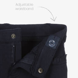 Mayoral-Girls Blue Jersey Trousers | Childrensalon Outlet