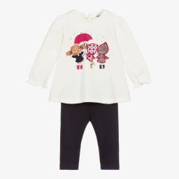 Mayoral-Girls Blue Leggings Set | Childrensalon Outlet