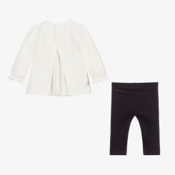 Mayoral-Girls Blue Leggings Set | Childrensalon Outlet