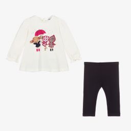 Mayoral-Girls Blue Leggings Set | Childrensalon Outlet